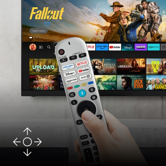 Une navigation aisée grâce à une télécommande intuitive